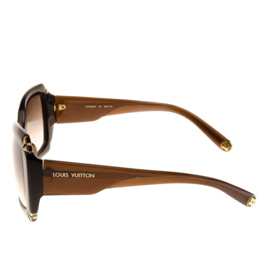 Louis Vuitton Brown Glitter Hortensia Woman Sunglasses - Picture 2 of 8